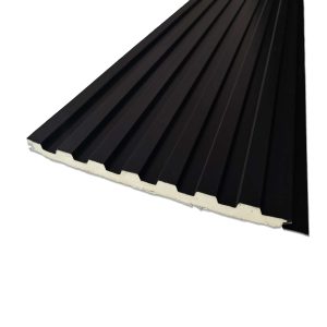 Metalside panel exterior bauhaus negro caja 1 unidades