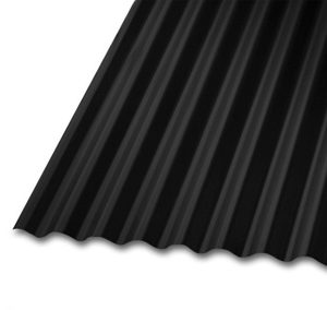 Plancha Acanalada Onda 3/4 Prepintada 0,35mm - 851x2000 Negro