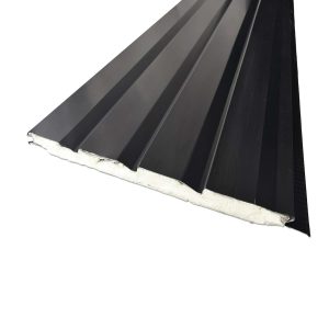 Metalside panel exterior ebano negro - caja 1 unidad